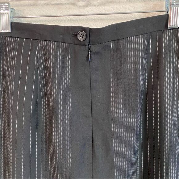 AUSTIN Reed Black Pin Stripe Wool Blend Skirt 10 - Picture 5 of 7